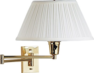 Kenroy Home Element Wall Swing Arm Lamp, Polished Brass Finish Staples